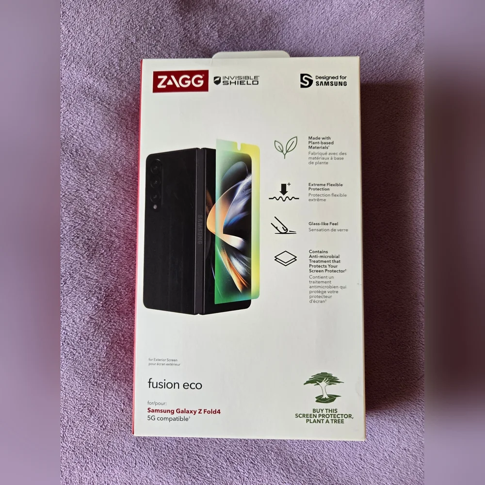 ZAGG InvisibleShield Fusion Eco Screen Protector for Samsung Galaxy ZFold4 New